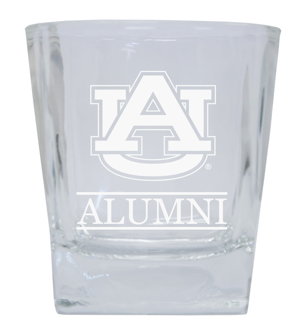Auburn Tigers  Alumni Elegance 10oz Etched Glass Tumbler