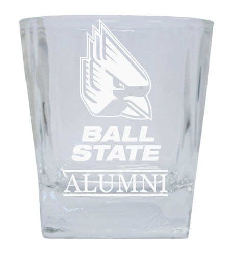 Ball State University  Alumni Elegance 10oz Etched Glass Tumbler