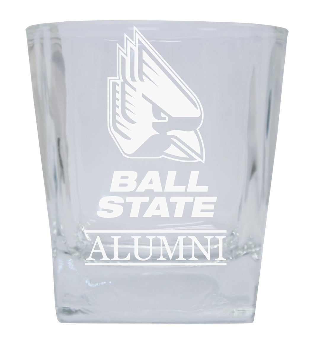 Ball State University  Alumni Elegance 10oz Etched Glass Tumbler