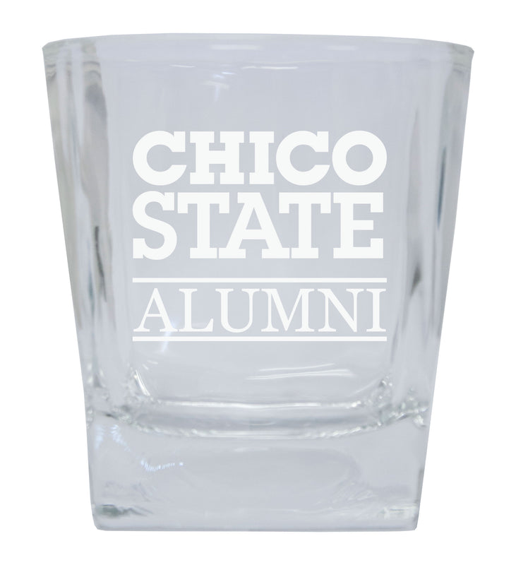 California State University Etched Alumni 8 oz Whiskey Rocks Glass Officially Licensed Collegiate Product 2-Pack