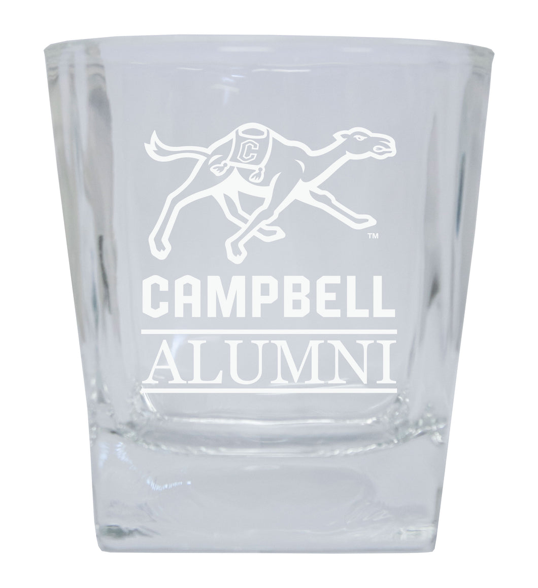 Campbell University Fighting Camels  Alumni Elegance 10oz Etched Glass Tumbler