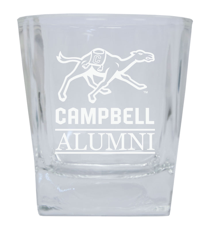 Campbell University Fighting Camels  Alumni Elegance 10oz Etched Glass Tumbler