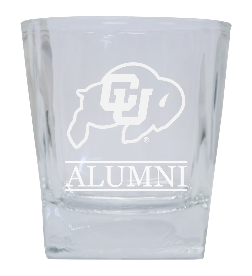 Colorado Buffaloes  Alumni Elegance 10oz Etched Glass Tumbler
