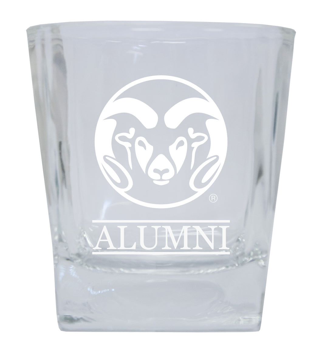 Colorado State Rams  Alumni Elegance 10oz Etched Glass Tumbler