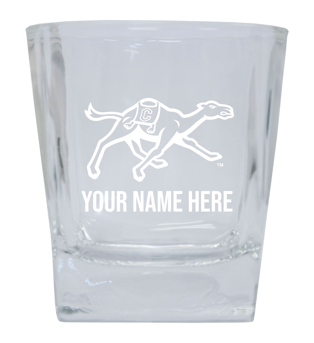 Campbell University Fighting Camels 10 oz Shooter Glass Etched - Customizable Engraving
