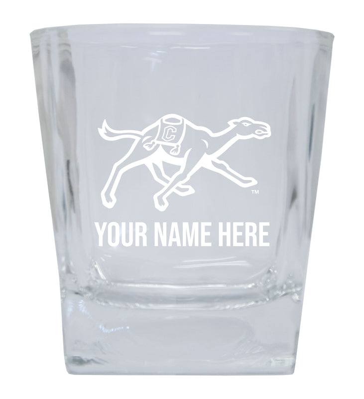 Campbell University Fighting Camels 10 oz Shooter Glass Etched - Customizable Engraving