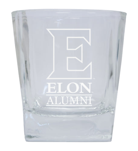 Elon University  Alumni Elegance 10oz Etched Glass Tumbler