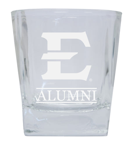 East Tennessee State University  Alumni Elegance 10oz Etched Glass Tumbler
