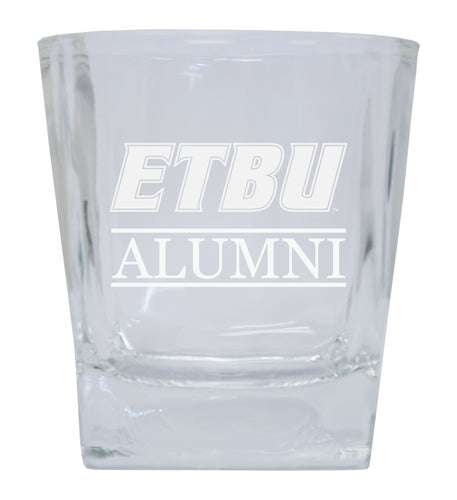 East Texas Baptist University  Alumni Elegance 10oz Etched Glass Tumbler