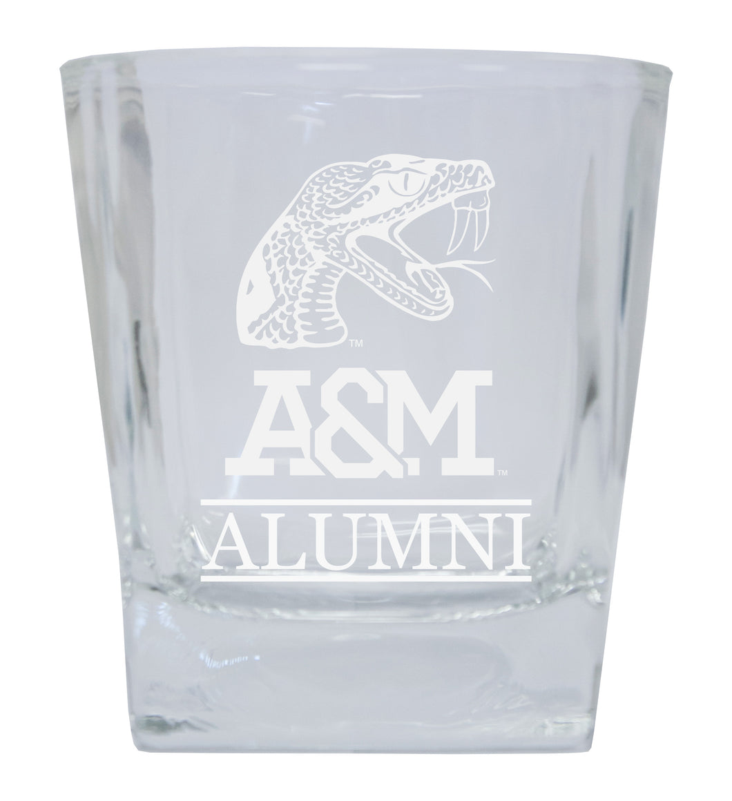 Florida A&M Rattlers  Alumni Elegance 10oz Etched Glass Tumbler