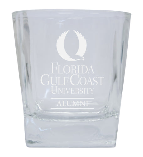 Florida Gulf Coast Eagles  Alumni Elegance 10oz Etched Glass Tumbler