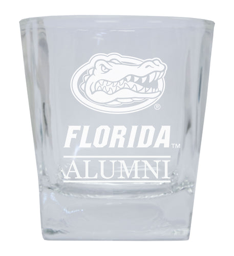 Florida Gators Etched Alumni 8 oz Whiskey Rocks Glass Officially Licensed Collegiate Product 4-Pack