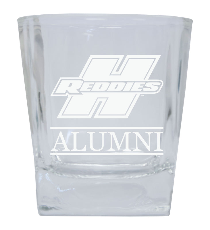 Henderson State Reddies Etched Alumni 8 oz Whiskey Rocks Glass Officially Licensed Collegiate Product 2-Pack