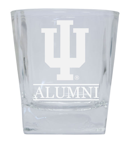 Indiana Hoosiers  Alumni Elegance 10oz Etched Glass Tumbler