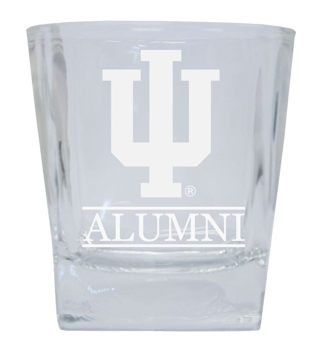 Indiana Hoosiers  Alumni Elegance 10oz Etched Glass Tumbler