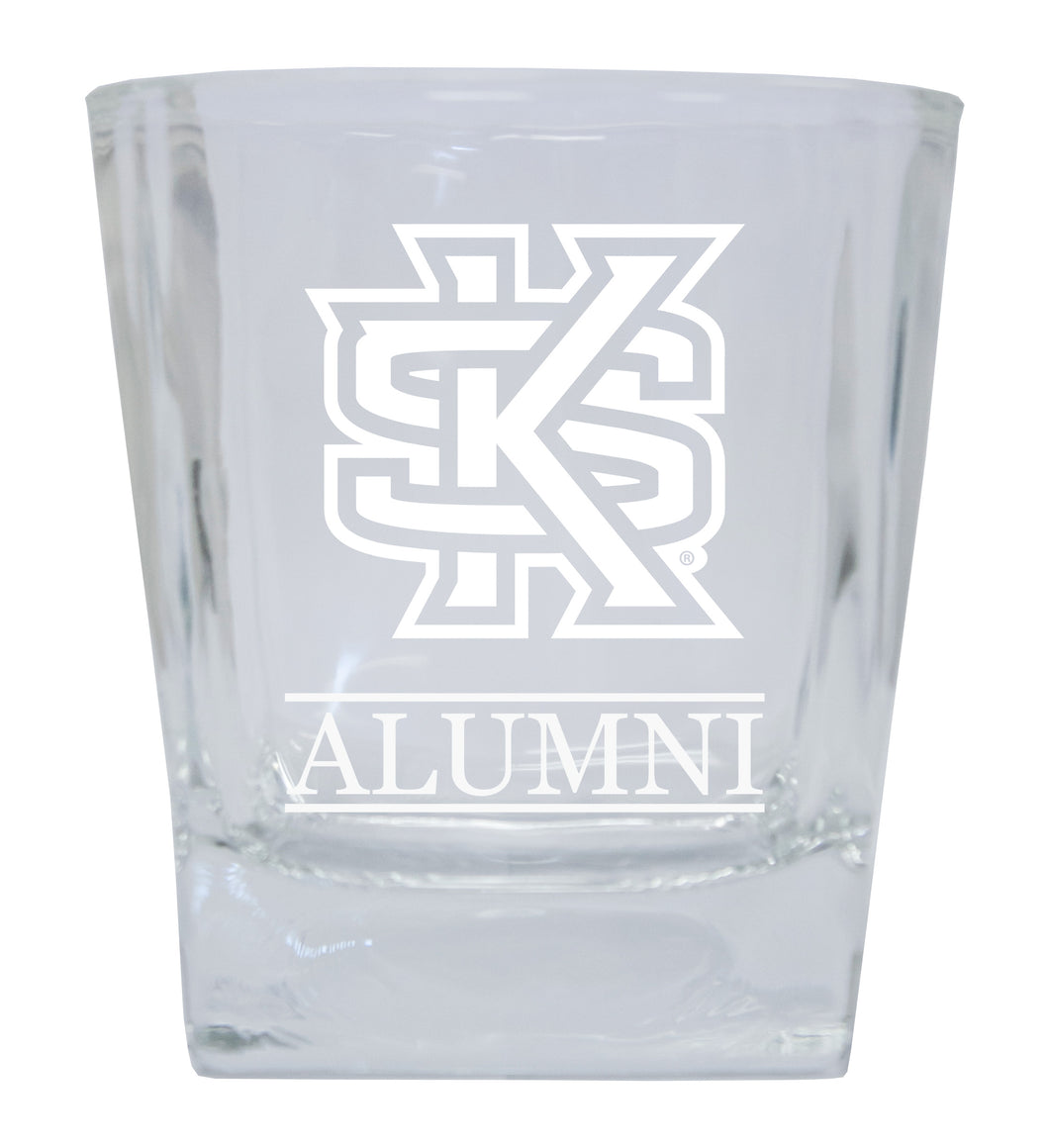 Kennesaw State University  Alumni Elegance 10oz Etched Glass Tumbler