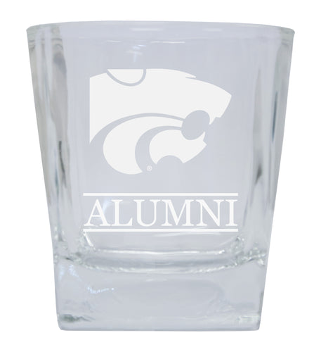 Kansas State Wildcats  Alumni Elegance 10oz Etched Glass Tumbler