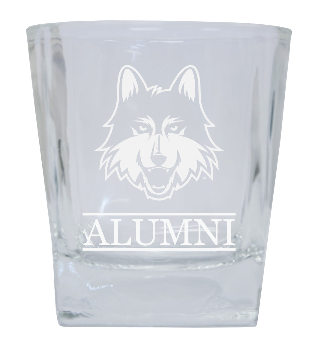 Loyola University Ramblers  Alumni Elegance 10oz Etched Glass Tumbler