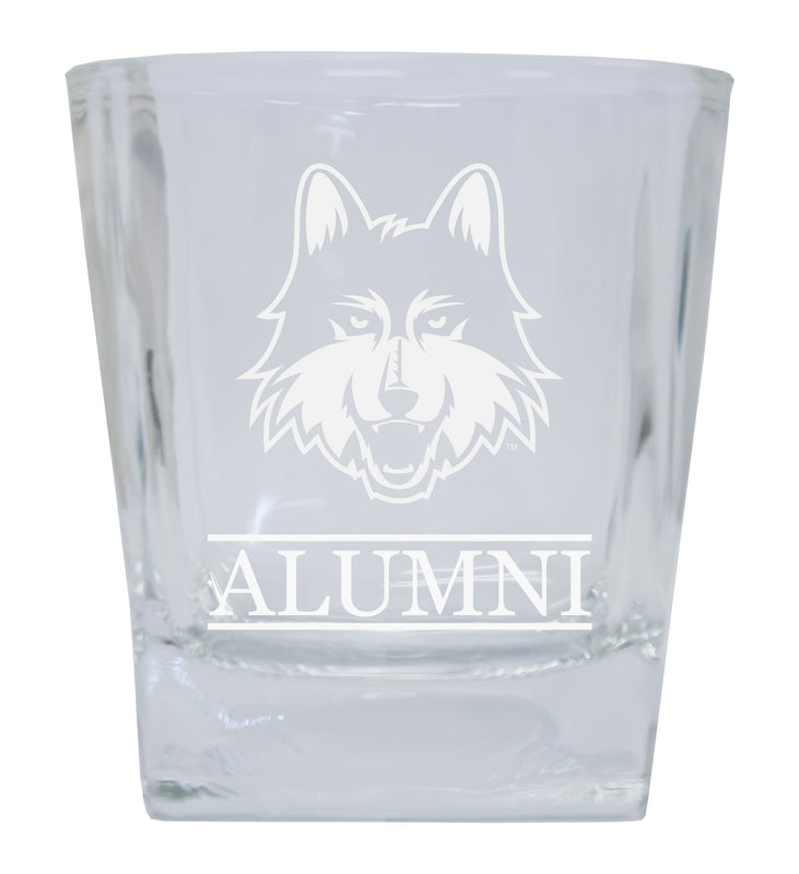 Loyola University Ramblers  Alumni Elegance 10oz Etched Glass Tumbler