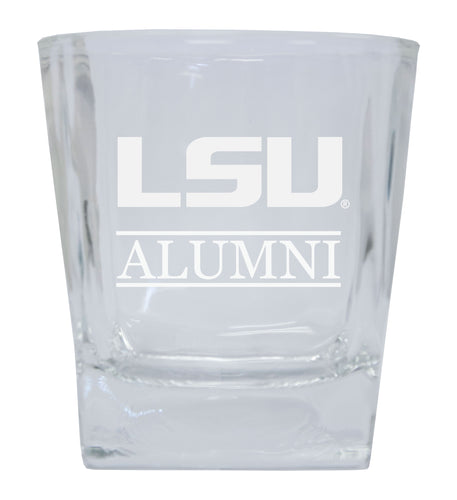 LSU Tigers Etched Alumni 8 oz Whiskey Rocks Glass Officially Licensed Collegiate Product Single Unit