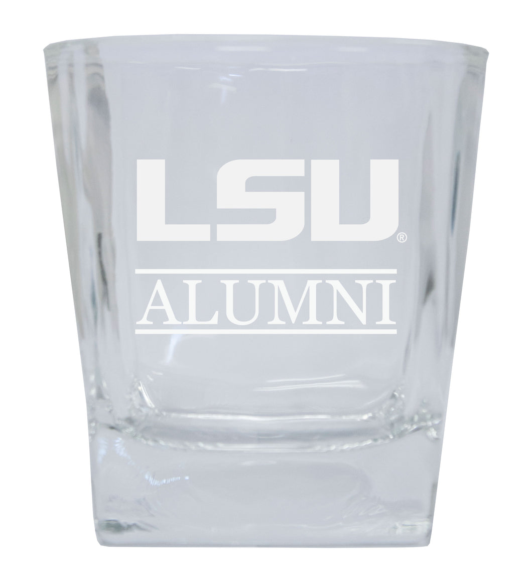 LSU Tigers Etched Alumni 8 oz Whiskey Rocks Glass Officially Licensed Collegiate Product Single Unit