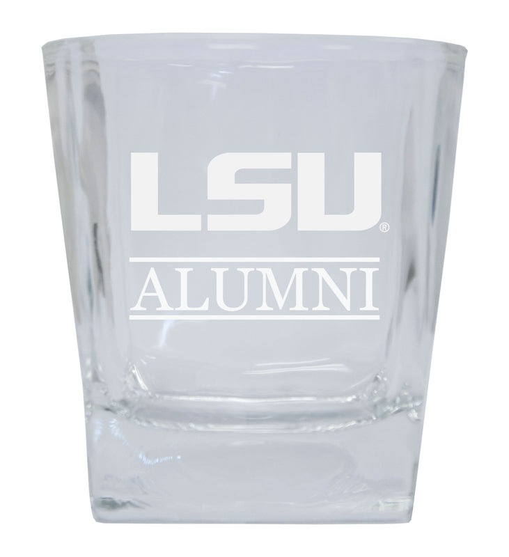 LSU Tigers Etched Alumni 8 oz Whiskey Rocks Glass Officially Licensed Collegiate Product Single Unit