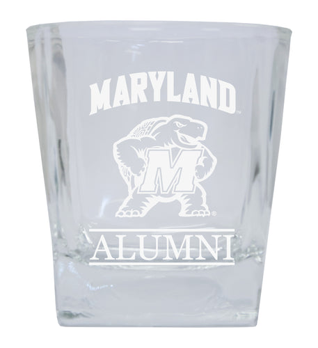 Maryland Terrapins  Alumni Elegance 10oz Etched Glass Tumbler