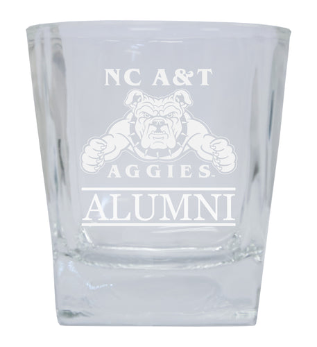 North Carolina A&T State Aggies  Alumni Elegance 10oz Etched Glass Tumbler