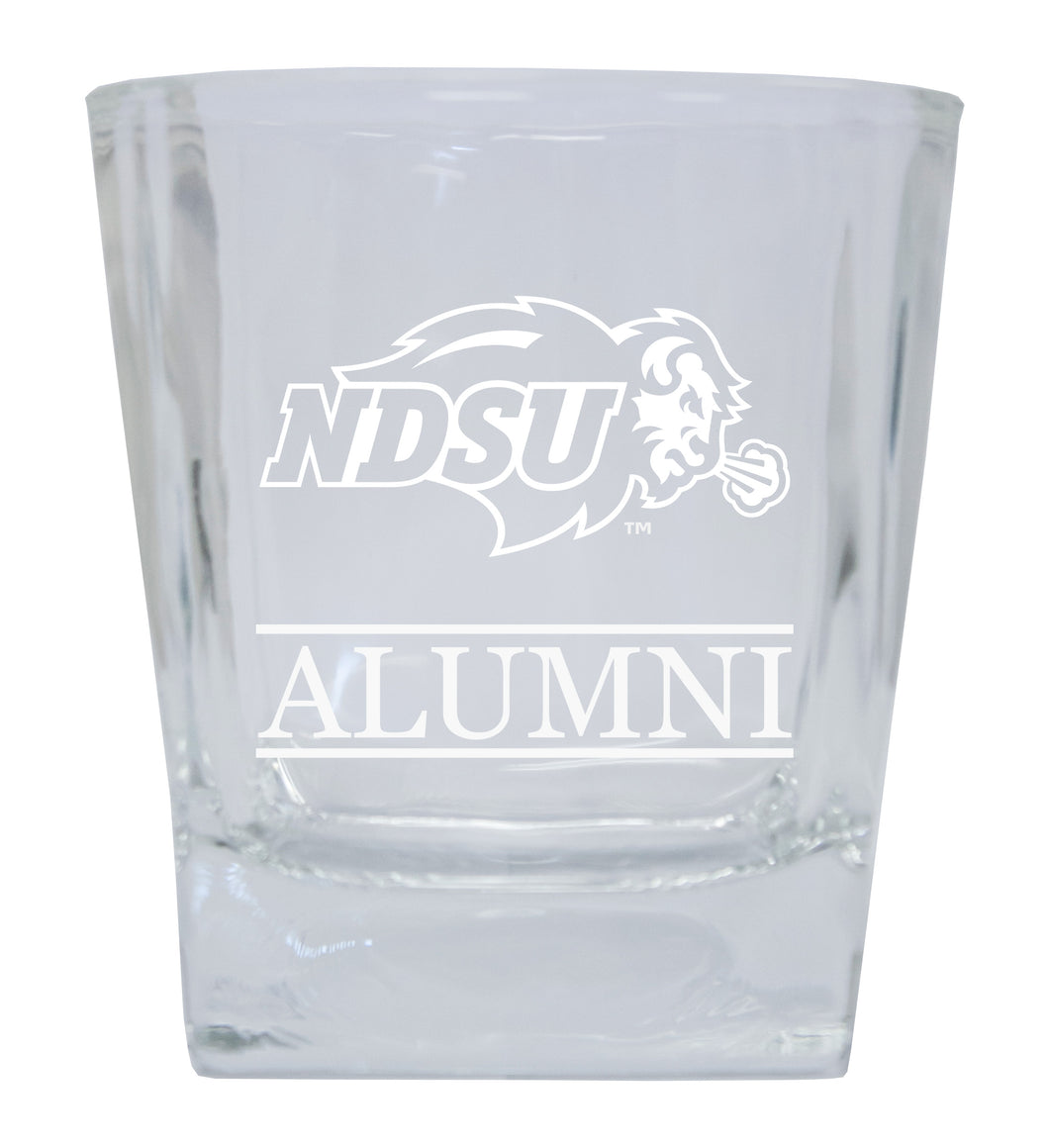 North Dakota State Bison  Alumni Elegance 10oz Etched Glass Tumbler