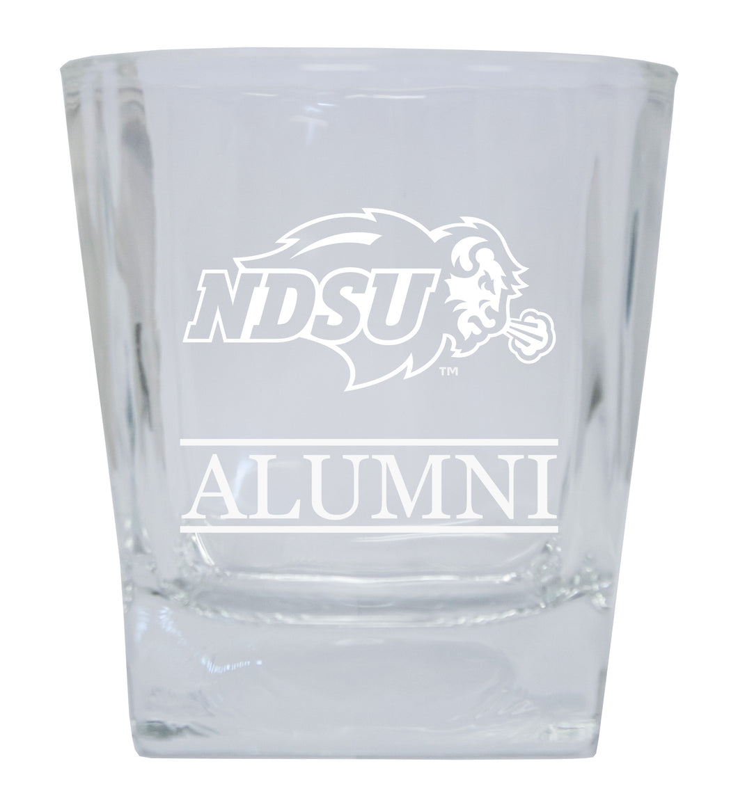 North Dakota State Bison  Alumni Elegance 10oz Etched Glass Tumbler