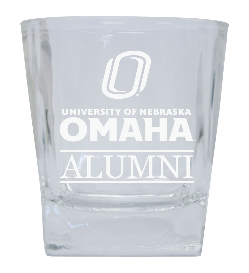 Nebraska at Omaha Etched Alumni 8 oz Whiskey Rocks Glass Officially Licensed Collegiate Product Single Unit