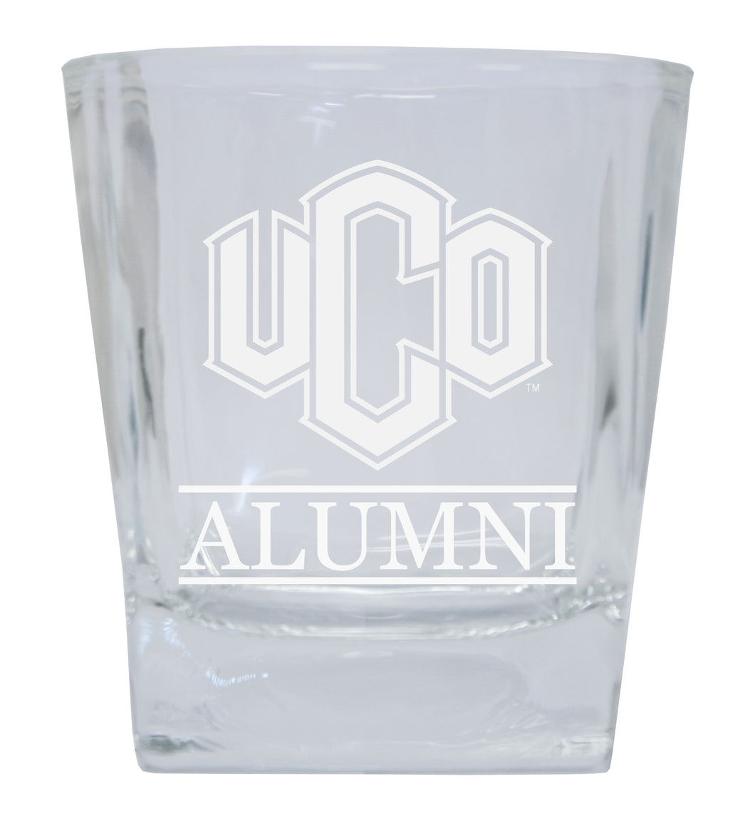 University of Central Oklahoma Bronchos  Alumni Elegance 10oz Etched Glass Tumbler
