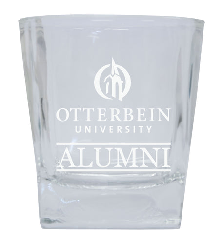 Otterbein University Etched Alumni 8 oz Whiskey Rocks Glass Officially Licensed Collegiate Product 2-Pack