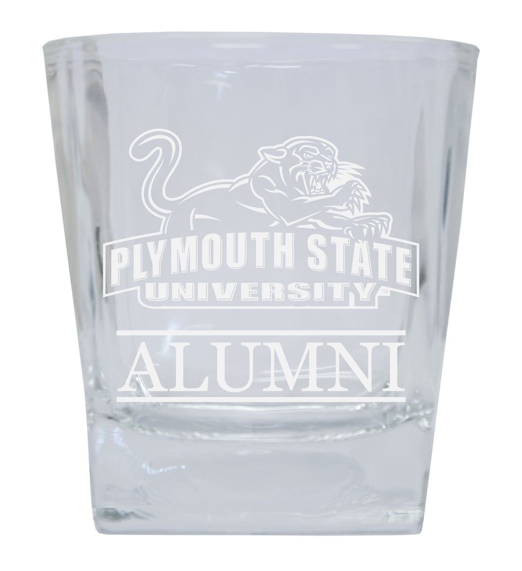 Plymouth State University  Alumni Elegance 10oz Etched Glass Tumbler