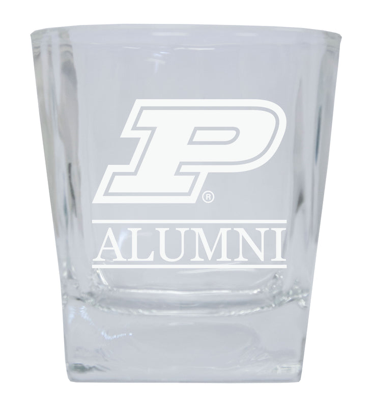 Purdue Boilermakers Etched Alumni 8 oz Whiskey Rocks Glass Officially Licensed Collegiate Product Single Unit