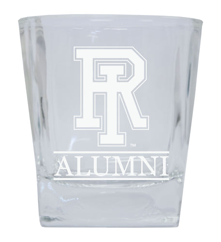 Rhode Island University Etched Alumni 8 oz Whiskey Rocks Glass Officially Licensed Collegiate Product Single Unit