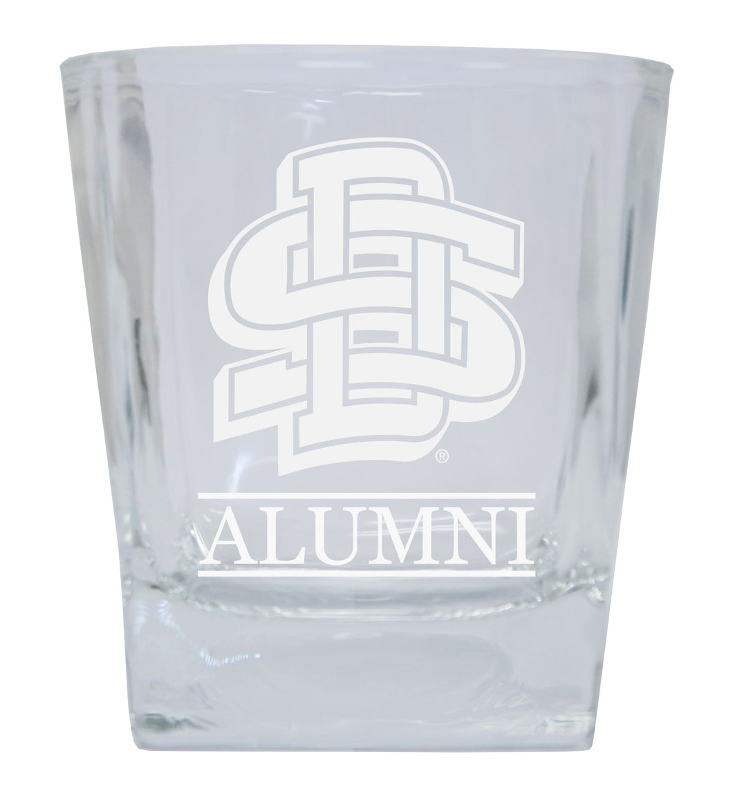 South Dakota State Jackrabbits  Alumni Elegance 10oz Etched Glass Tumbler