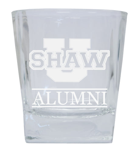 Shaw University Bears  Alumni Elegance 10oz Etched Glass Tumbler