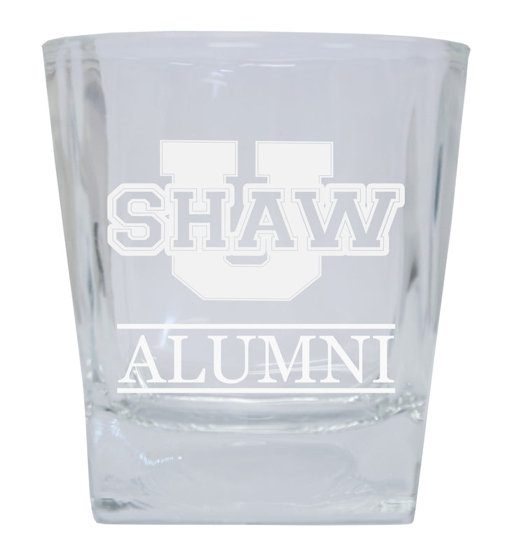 Shaw University Bears  Alumni Elegance 10oz Etched Glass Tumbler