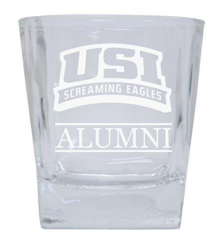 University of Southern Indiana 8 oz Etched Whiskey Rocks Glass Officially Licensed Collegiate Product Single Unit