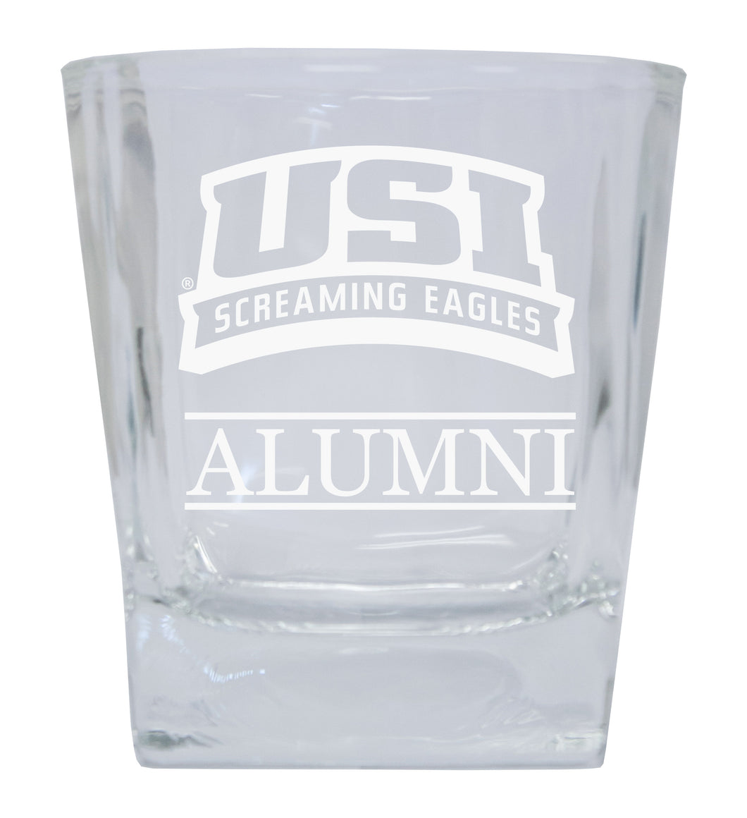 University of Southern Indiana 8 oz Etched Whiskey Rocks Glass Officially Licensed Collegiate Product Single Unit