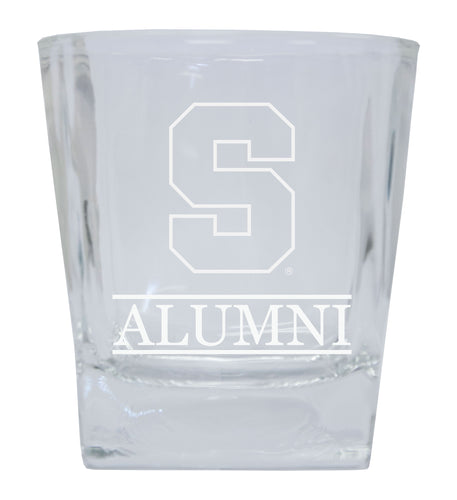 Syracuse Orange Etched Alumni 8 oz Whiskey Rocks Glass Officially Licensed Collegiate Product 4-Pack