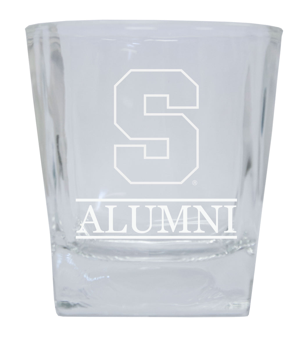 Syracuse Orange Etched Alumni 8 oz Whiskey Rocks Glass Officially Licensed Collegiate Product 4-Pack