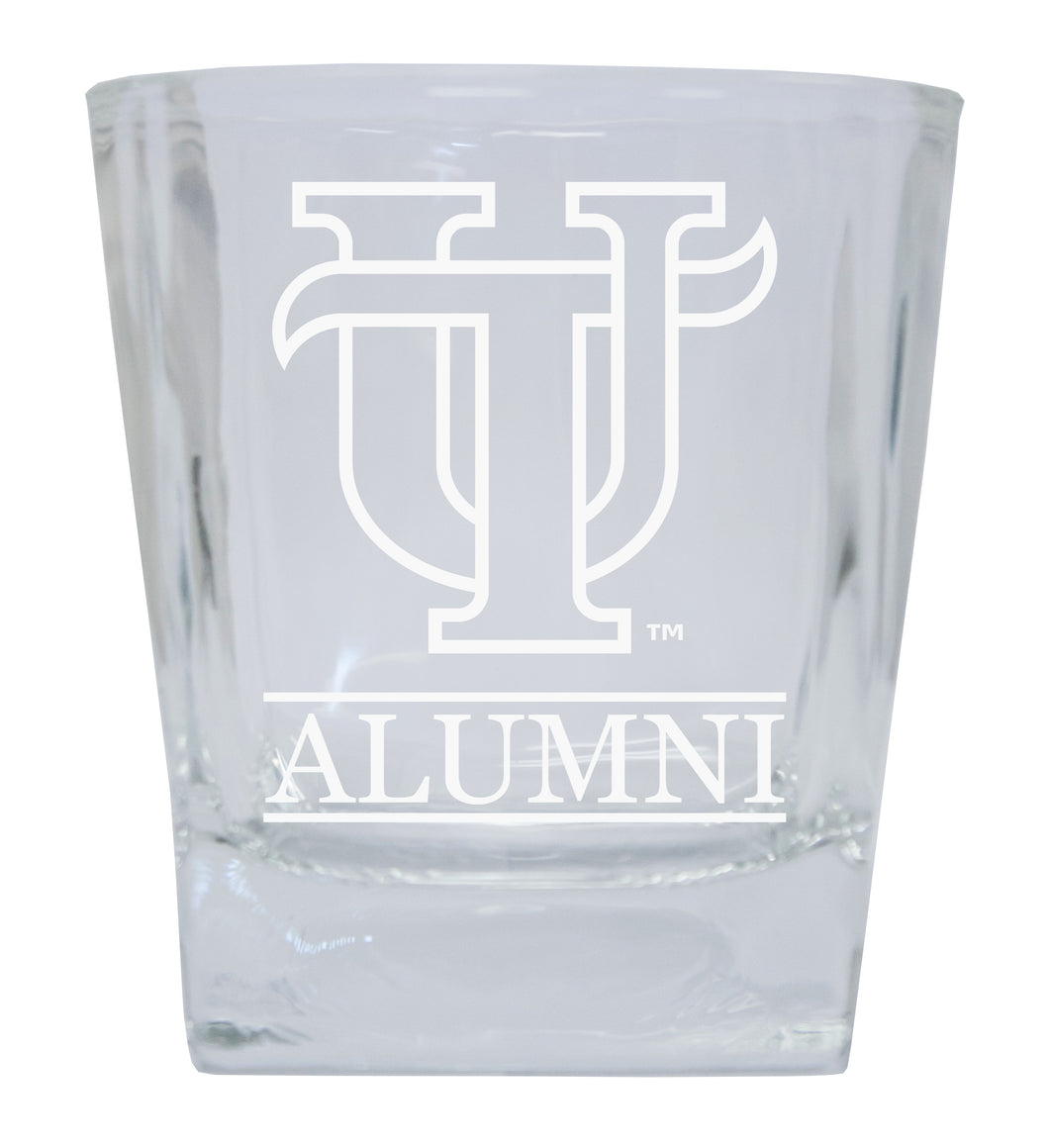 University of Tampa Spartans  Alumni Elegance 10oz Etched Glass Tumbler