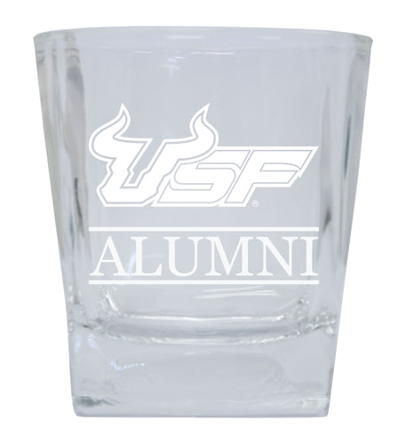 South Florida Bulls Etched Alumni 8 oz Whiskey Rocks Glass Officially Licensed Collegiate Product 4-Pack