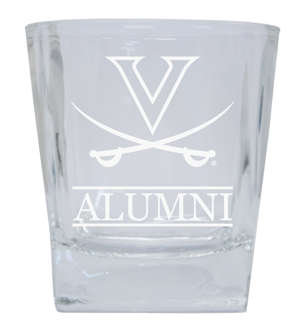 Virginia Cavaliers  Alumni Elegance 10oz Etched Glass Tumbler