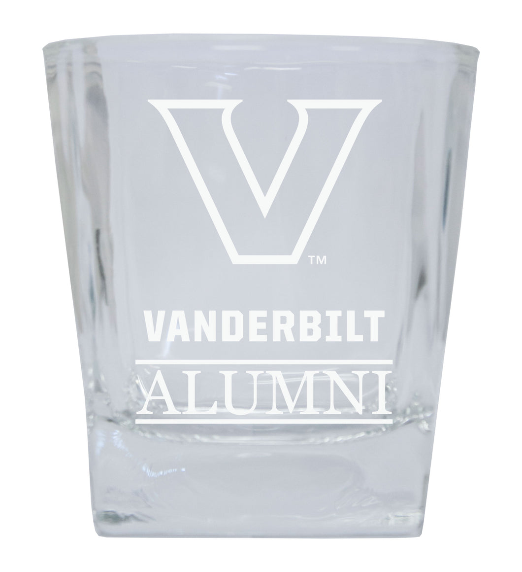 Vanderbilt University Etched Alumni 8 oz Whiskey Rocks Glass Officially Licensed Collegiate Product Single Unit
