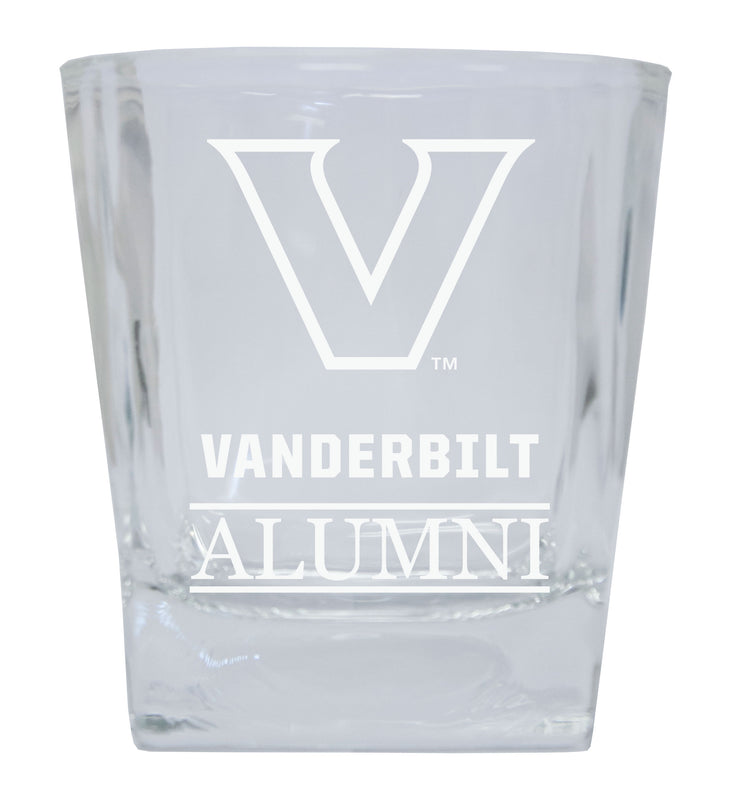 Vanderbilt University Etched Alumni 8 oz Whiskey Rocks Glass Officially Licensed Collegiate Product Single Unit
