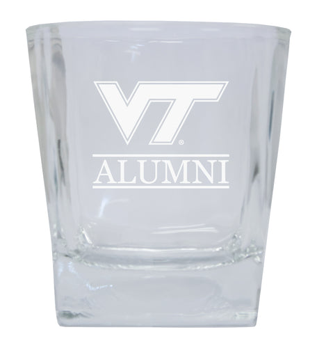 Virginia Tech Hokies Etched Alumni 8 oz Whiskey Rocks Glass Officially Licensed Collegiate Product Single Unit