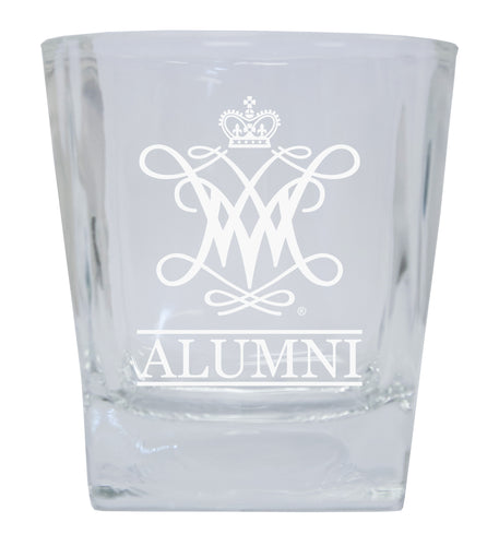William and Mary  Alumni Elegance 10oz Etched Glass Tumbler